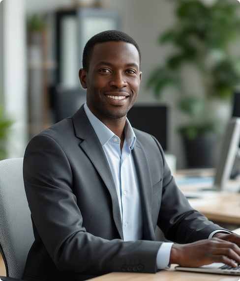 Professional at office — name consistency matters